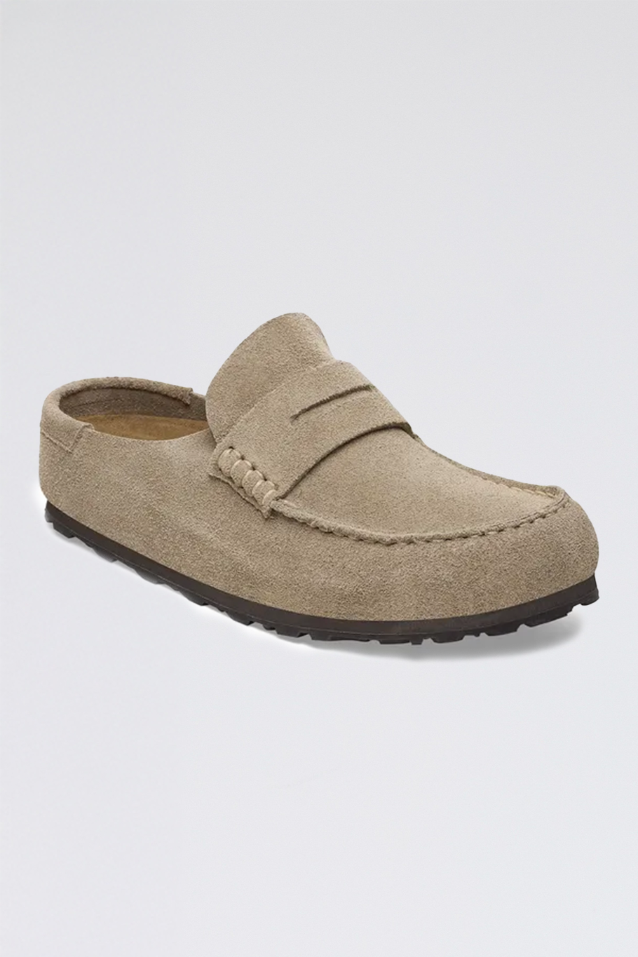 birkenstock - naples wrapped suede - taupe