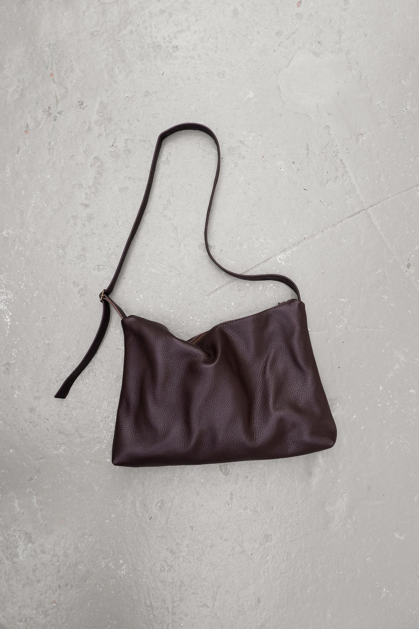 nona - zip pocket bag - chocolat