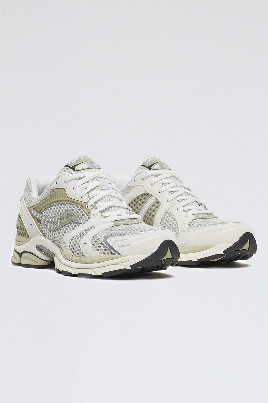 saucony - progrid triumph 4 - white onyx/elm