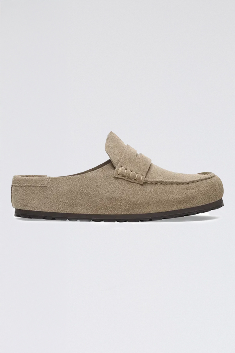 birkenstock - naples wrapped suede - taupe