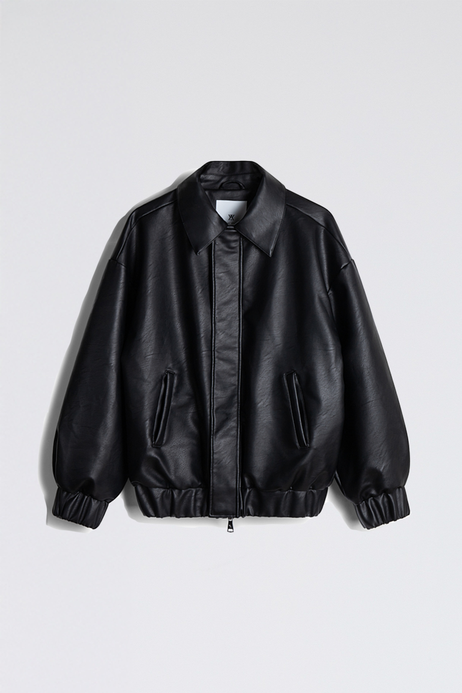 welter shelter - puff paddy faux leather - black