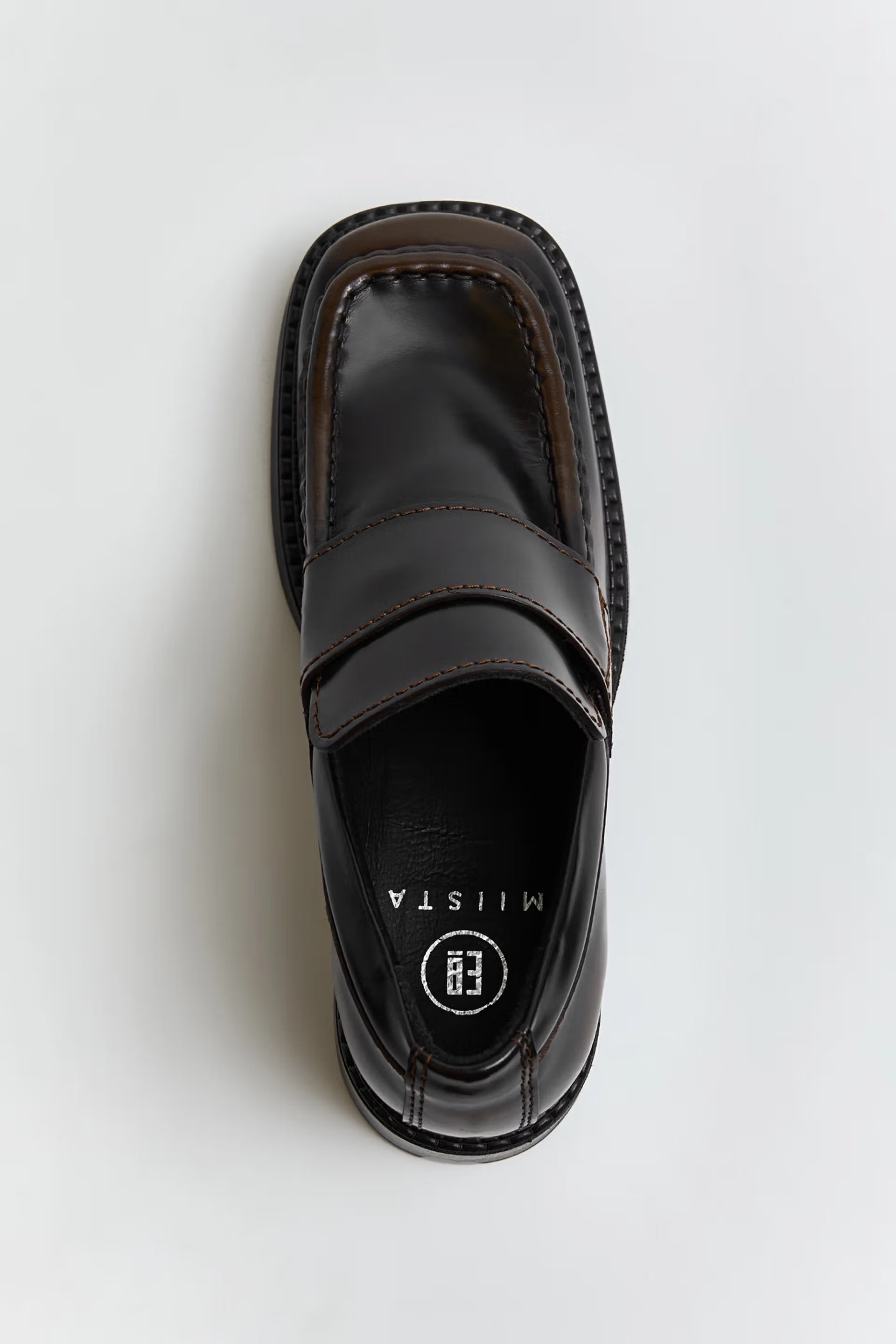 miista - karina black brown loafers