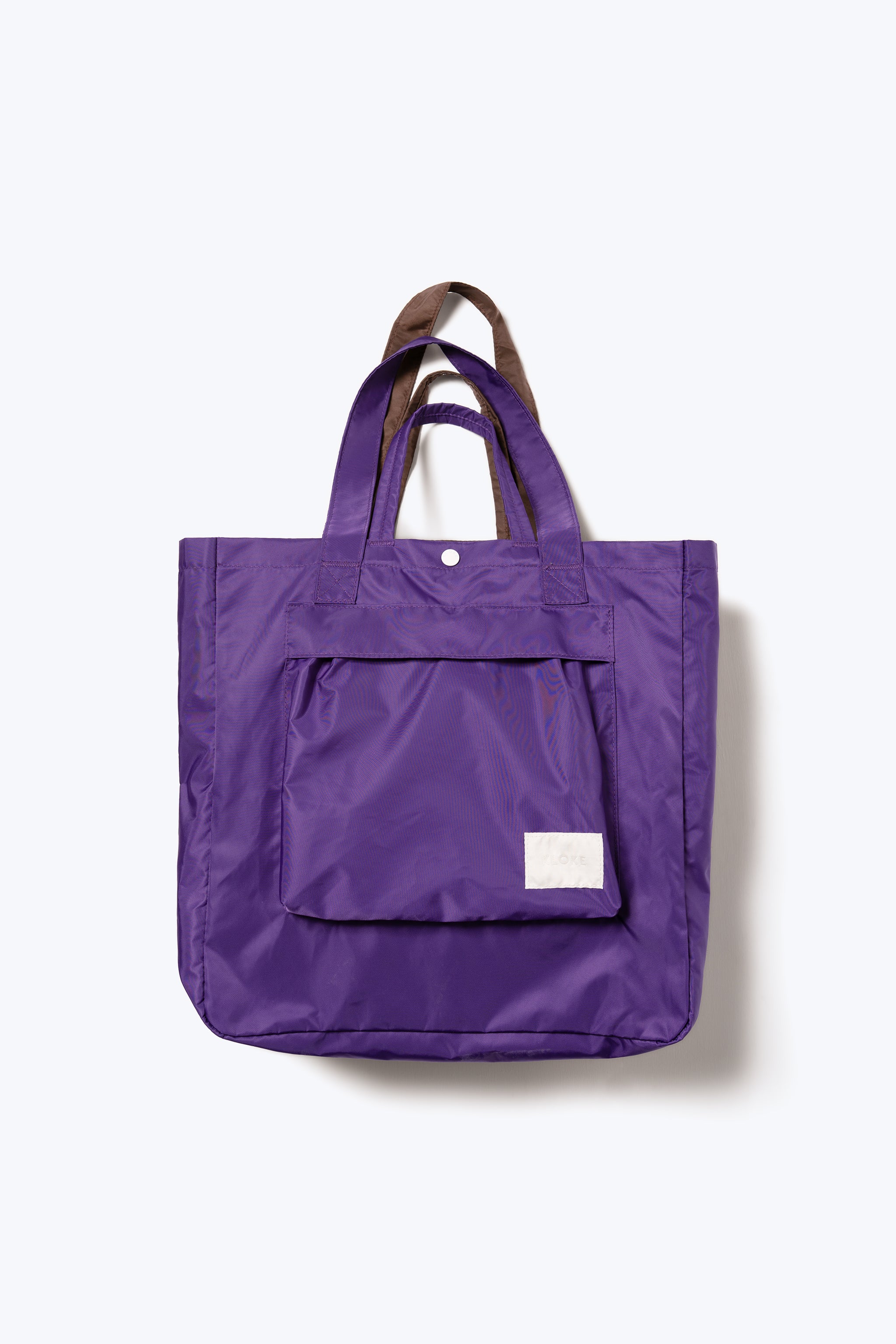 kloke | double bag - purple/chocolate