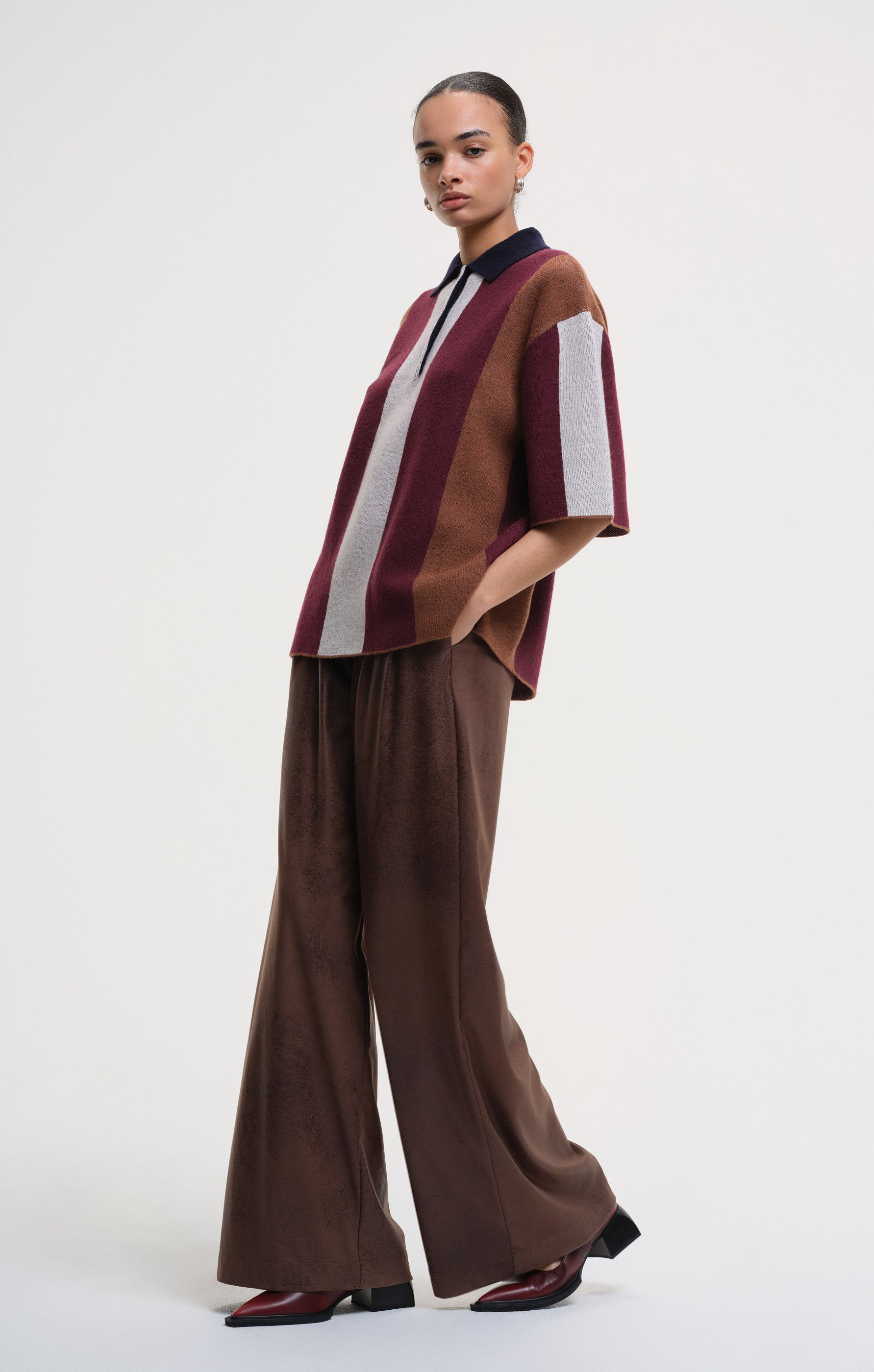 kayla - burgundy