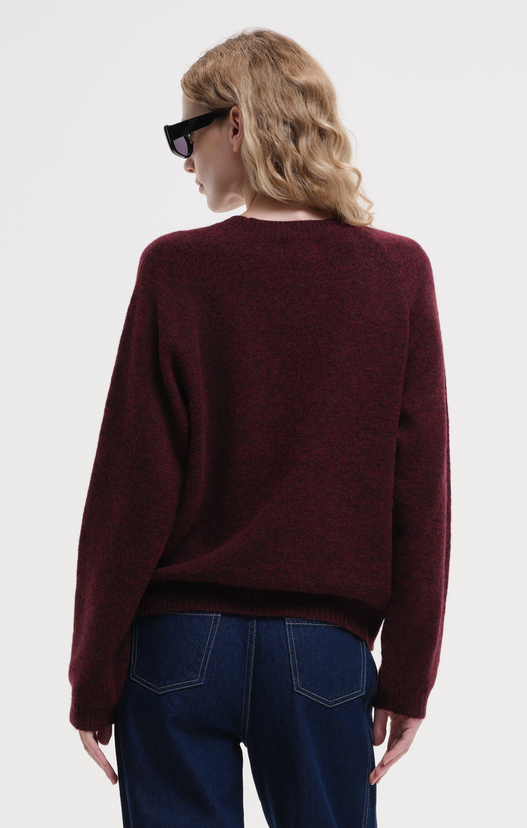 teddy bear - burgundy