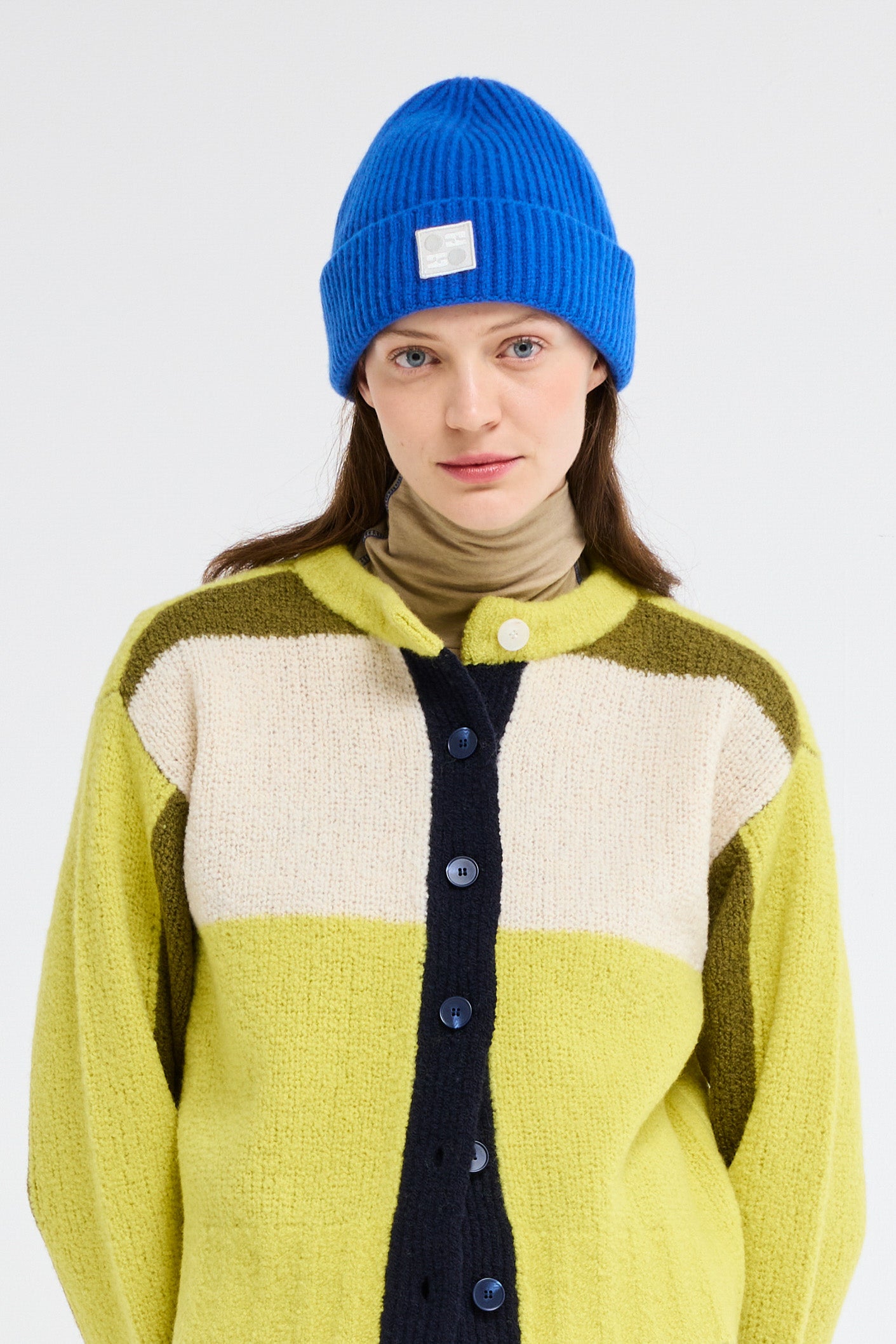 ad beanie - electric blue