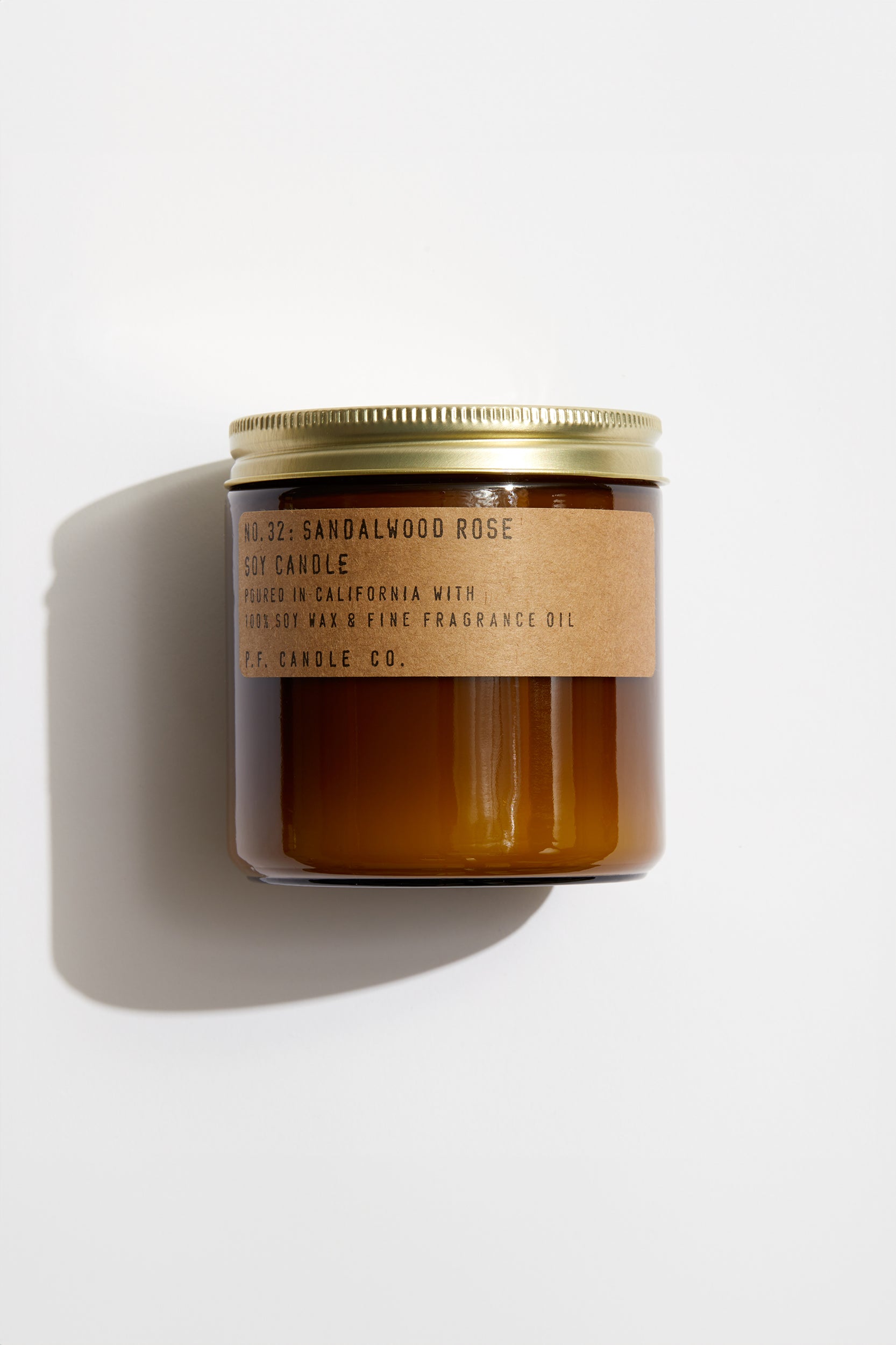 p.f candle co. | soy candle - sandalwood rose